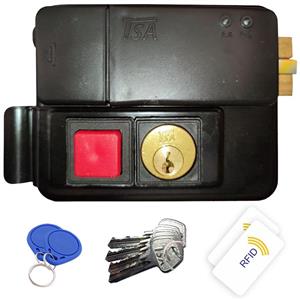 قفل برقی حیاطی تسا TSA مدل تگ و کارت (5 کلید)