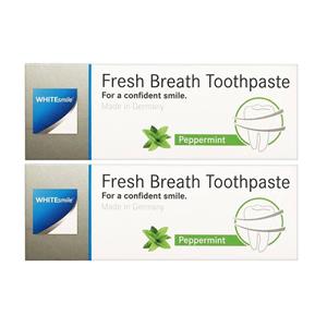 خمیر دندان وایت اسمایل مدل  Fresh Breath  حجم 75 میلی 2 عددی
