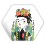 پیکسل شش ضلعی فریدا کالو Frida Kahlo