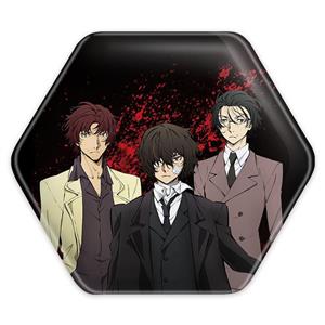 پیکسل شش ضلعی آنگو و دازای و اودساکو انیمه سگ های ولگرد بانگو