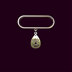 آویز ساعت طلا 18 عیار زنانه مدوپد مدل چشم کد SJ1-1516
