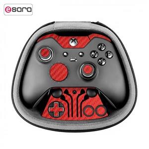 برچسب طرح فیبر قرمز ماهوت مناسب برای دسته کنترل بازی مایکروسافت Elite Xbox One controller 