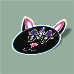 استیکر black cat-1