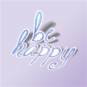 استیکر Be Happy-3