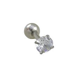 پیرسینگ گوش زنانه مدل تک نگین کد P4480