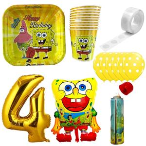 مجموعه 30 عددی تم تولد طرح باب اسفنجی کد 4