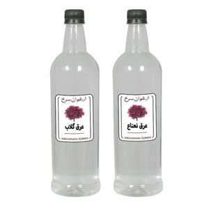 عرق گلاب و نعناع ارغوان سرخ - 1 لیتر بسته 2 عددی