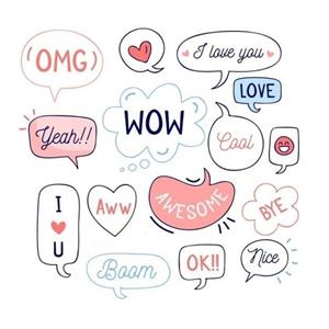 استیکر مدل متن های کوچک پلنر مجموعه 15 عددی -