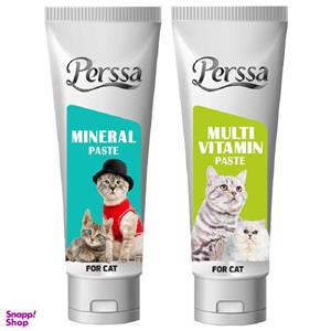 خمیر مولتی ویتامین و مینرال گربه پرسا مدل Paste وزن 200 گرم بسته 2 عددی