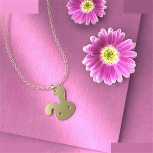 گردنبند طلا 18 عیار زنانه مدوپد مدل خرگوش کد T2-1-1003