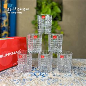 لیوان بلینک مکس مدل خشتی کوتاه بسته 6 عددی