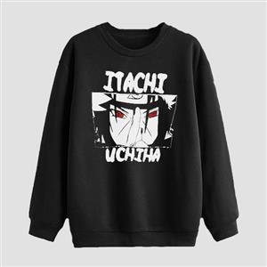 سویشرت دخترانه مدل دورس انیمه ای ناراتو شخصیت ایتاچی کد anm197