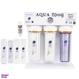 دستگاه تصفیه کننده آب آکوآ اسپرینگ مدل RO-S7-WZ 7700 به همراه رسوبگیر گلیتز و فیلتر مجموعه 4 عددی