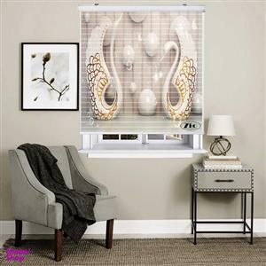 پرده زبرا زیو مدل سیلوئت 3D1199 سایز 150x150 سانتی متر