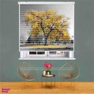 پرده زبرا زیو مدل سیلوئت L-5018 سایز 150x150 سانتی متر