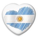 پیکسل خندالو طرح تیم ملی آرژانتین مدل قلبی کد 2131