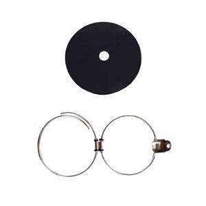 درب باک بنزین خودرو قطعه سازان کبیر مدل BAK-206BLC-886 مناسب برای پژو 206 به همراه نگهدارنده