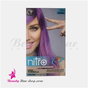 کیت رنگ مو و ابرو نیترو پلاس شماره 306 حجم 100 میلی لیتر رنگ یاسی