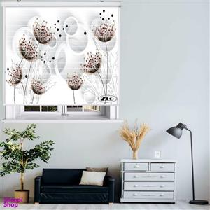 پرده زبرا مدل سیلوئت 3D1037 سایز 150x150 سانتی متر