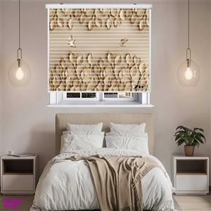 پرده زبرا زیو مدل سیلوئت 3D1482 سایز 150x150 سانتی متر