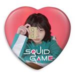 پیکسل خندالو طرح کانگ سه بیوک بازی مرکب Squid Game مدل قلبی کد 10827