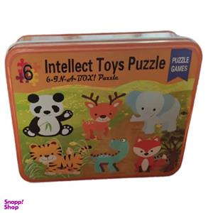 پازل 35 تکه طرح حیوانات جنگل مدل JD-6003