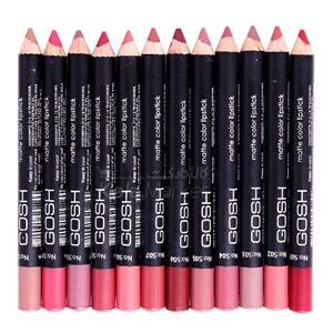 رژ لب مدادی 12 عددی جامد گاش (Gosh Lipstick) 