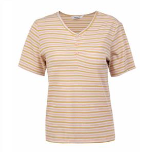 تی شرت آستین کوتاه زنانه جین وست مدل یقه هفت کد 1551264 رنگ گلبهی 