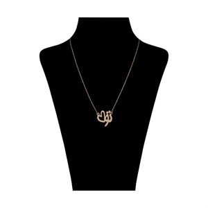 گردنبند طلا 18 عیار زنانه مایا ماهک مدل MM1802 طرح تو Maya Maahak MM1802 Gold Necklace For Women