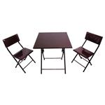 میز و صندلی غذا خوری دو نفره میزیمو مدل تاشو کد 8312