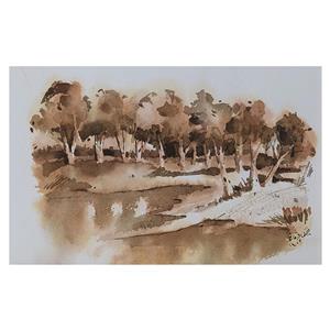 نقاشی آبرنگ طرح برکه کد 68