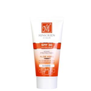 کرم ضد آفتاب مای SPF30 فاقد رنگ (MY Sunscreen Cream SPF 30 Invisible Aloe Vera) 