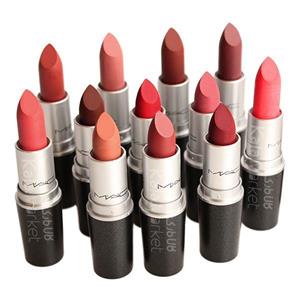 ست رژ جامد مات 12 عددی مک (MAC Matte Lipstick Set)