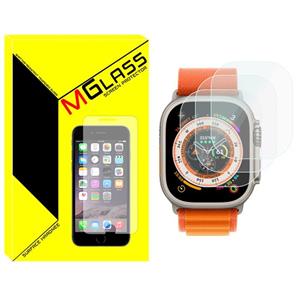 محافظ صفحه نمایش شیشه‌ای ام‌گلس مدل SH-MG مناسب برای ساعت هوشمند هاینو تکو T89 Ultra Max بسته سه عددی