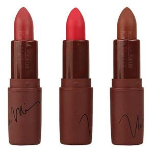 ست رژ جامد مک 3 تایی کد 2 (MAC Frost Lipstick Set Code B)