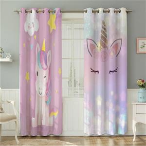 پرده نیروانا طرح  کودک مدل مخمل کد 8202 سایز 140×280 سانتی متر