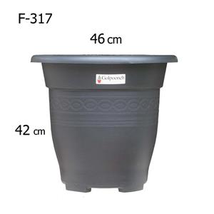 گلدان گلپونه مدل پلاستیکی گرد کد 317