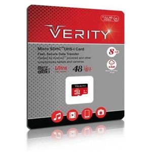 رم میکرو Verity8G class1030M UHS-1 بدون آداپتور
