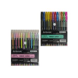 خودکار ژویکسوا مدل پاستلی نئونی و اکلیلی بسته 24 عددی