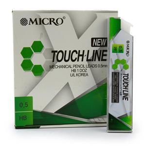 نوک مداد نوکی میکرو مدل TOUCHLINE قطر نوشتاری 0.5 میلی متر بسته 12 عددی