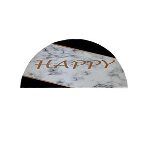 پادری مدل نیم دایره طرح Happy کد 8661 سایز 90×45 سانتی متر