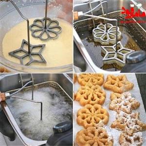 قالب شیرینی طرح نان پنجره ای خاتون مدل pe763 مجموعه 4 عددی