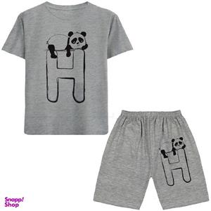 ست تی شرت و شلوارک پسرانه مدل A37 PANDA H