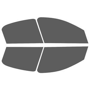 برچسب دودی شیشه خودرو پرشین دودی مدل PE35 مناسب برای پژو 207i مجموعه 4 عددی