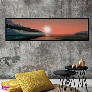 تابلو بکلیت طرح غروب خورشید و دریا مدل B-7780