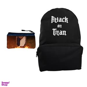 کوله پشتی مدل Attack On Titan کد KP-210 به همراه جامدادی