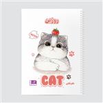 دفتر نقاشی حس آمیزی طرح گربه مدل روژین کد cat