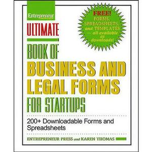 کتاب Ultimate Book of Business and Legal Forms for Startups اثر Karen Thomas انتشارات Entrepreneur Press 