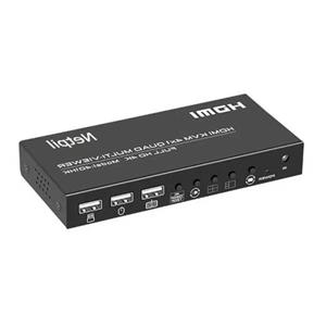 سوییچ چهار پورت  HDMI KVM QUAD نت پیل مدل 401HUK