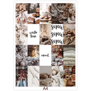 کاغذ چاپی مدل Winter Mood طرح بولت ژورنال کد 32 مجموعه 20 عددی 5ZS